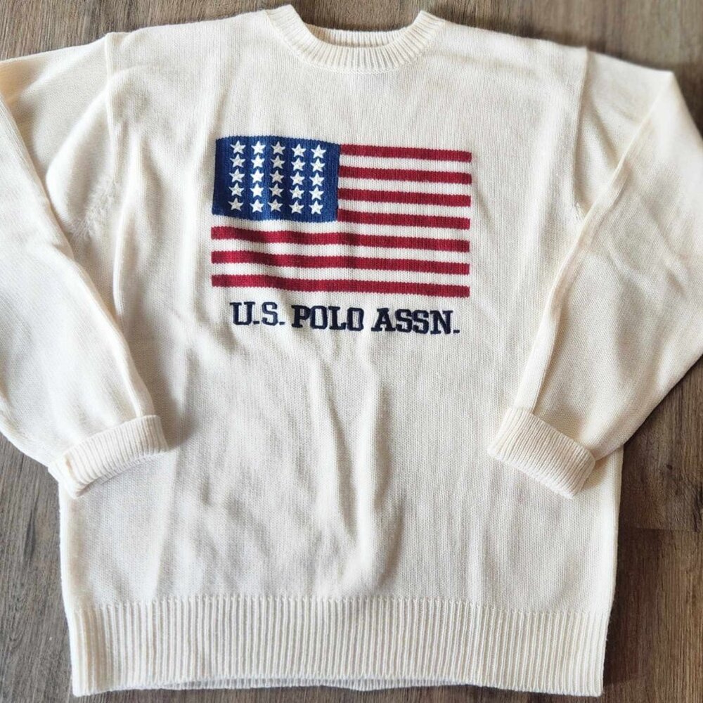 U.S Polo American flag sweater.